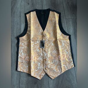 Di ban gu Elegant Gold / orange Paisley Vest